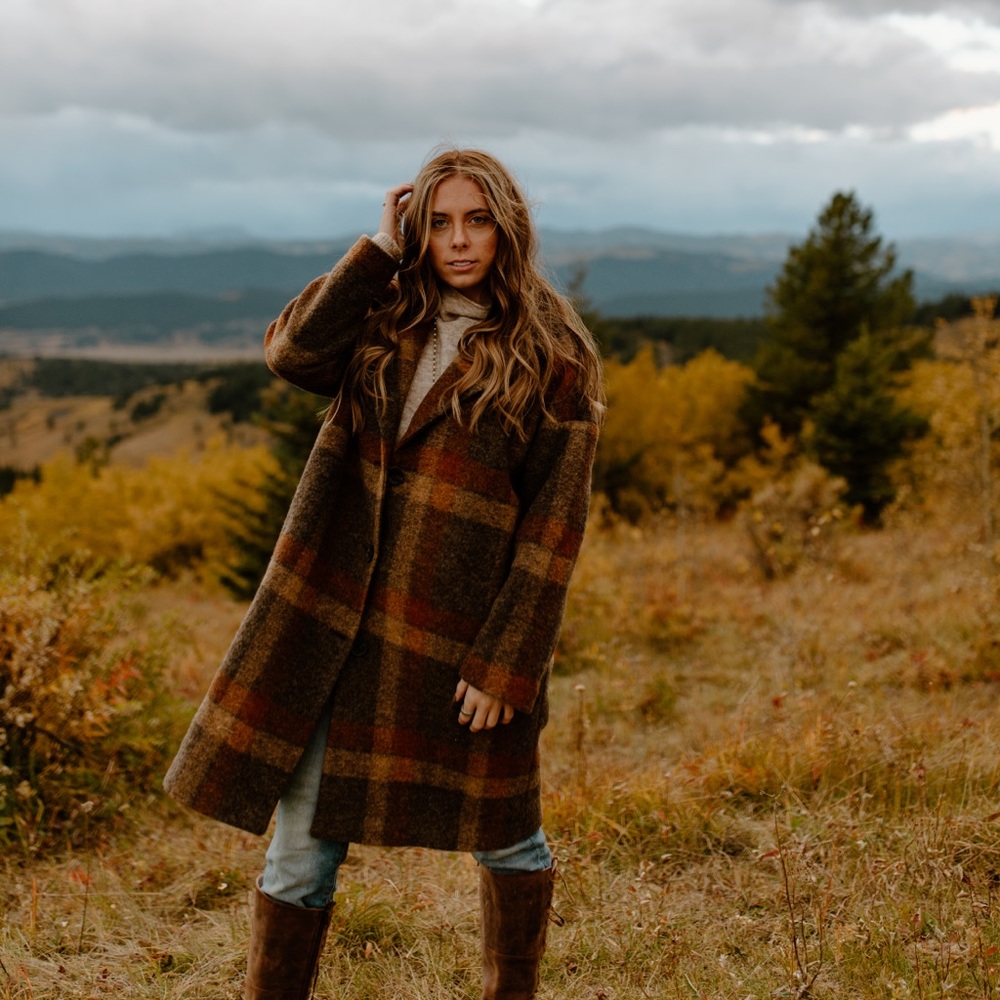 Abrigo Plaid Coat